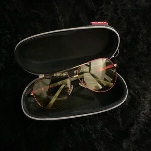 Red Aviator Sunglasses
